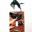 Rodeo Broncho Busting Cowboy Single Light Switch Cover Plate Steel Images USA