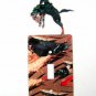 Rodeo Broncho Busting Cowboy Single Light Switch Cover Plate Steel Images USA