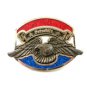 Red White & Blue American Eagle Peterbilt Belt Buckle Unmarked 092614