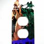 Western Cowboy Rodeo Calf Roping Double Outlet Cover Plate by Steel Images