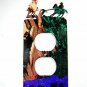 Western Cowboy Rodeo Calf Roping Double Outlet Cover Plate by Steel Images