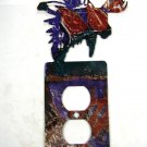 Big Moose Head Double Outlet Cover Plate by LaZart 6915AA