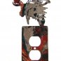 Big Moose Head Double Outlet Cover Plate by LaZart 6915AA