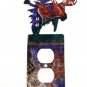 Big Moose Head Double Outlet Cover Plate by LaZart 6915AA