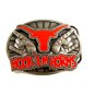 Hook 'em Horns Belt Buckle by Great American Buckle Co. 6914
