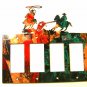 Western Cowboy Rodeo Calf Roping Triple Rocker Outlet Cover Plate Steel Images