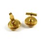 Vintage Steam Engine / Train Brass Cufflinks In Box by Historic Originals 100114