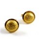 Vintage Steam Engine / Train Brass Cufflinks In Box by Historic Originals 100114