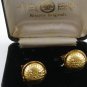 Vintage Steam Engine / Train Brass Cufflinks In Box by Historic Originals 100114