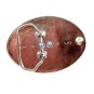 Western Silvertone Blue Cowboy Riding Broncho Belt Buckle #102113d