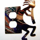 Kokopelli w/ Flute Double Outlet Cover Plate by LaZart 021915J