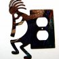 Kokopelli w/ Flute Double Outlet Cover Plate by LaZart 021915J