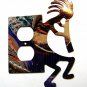 Kokopelli w/ Flute Double Outlet Cover Plate by LaZart 021915J
