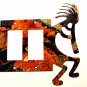 Southwest Kokopelli w/ Flute Double Rocker Outlet Cover Plate by LAZART 022515N