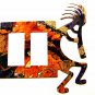 Southwest Kokopelli w/ Flute Double Rocker Outlet Cover Plate by LAZART 022515N