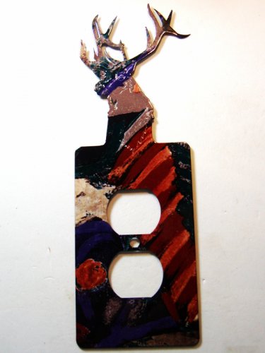 Elk Double Outlet Cover Plate by LaZart 02161511111N