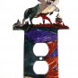 Big Moose In Woods Double Outlet Cover Plate by LaZart 6915AA