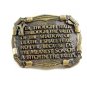 1982 Made in USA Yea Though I Walk thru the Valley Belt Buckle 10232013