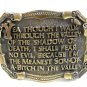 1982 Made in USA Yea Though I Walk thru the Valley Belt Buckle 10232013