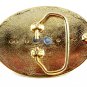 Western Goldtone Green Cowboy Boots Belt Buckle #102113