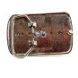 Made in USA Western Silvertone Blue Cowboy Boots Belt Buckle #102113f