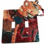Bear Double Light Switch Cover Plate Various Browns by LaZart 02161511111A