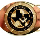 Masonry Texas Tradition Grand Master No. 28 Belt Buckle Individuals Name on Back