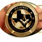 Masonry Texas Tradition Grand Master No. 28 Belt Buckle Individuals Name on Back