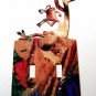 Kokopelli w/ Flute Double Light Switch Cover Plate by Steel Images USA 021915A