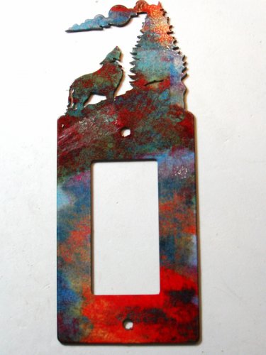 Wolf Single Rocker Outlet Cover by Steel Images Made in USA  02161511111AA