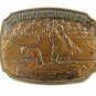 1989 Great American Rodeo Calf Roping Jewelers Bronze Belt Buckle 11042013