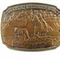 1989 Great American Rodeo Calf Roping Jewelers Bronze Belt Buckle 11042013