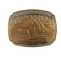 1989 Great American Rodeo Calf Roping Jewelers Bronze Belt Buckle 11042013