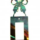 Butterfly Single Rocker Switch Cover Plate by Steel Images Made USA 6215g