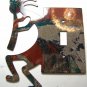 Kokopelli w/ Flute Single Switch Cover Plate by LaZart 022315B