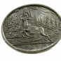 True Vintage Buck Deer Running In Woods Belt Buckle Unmarked 100114