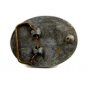 True Vintage Buck Deer Running In Woods Belt Buckle Unmarked 100114
