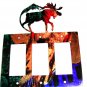 Moose & Mountain Triple Rocker Cover Plate by Steel Images USA 6415YY
