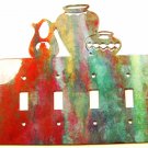 Pueblo Quadruple Light Switch Cover Plate by Steel Images USA 030515A