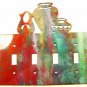 Pueblo Quadruple Light Switch Cover Plate by Steel Images USA 030515A