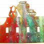 Pueblo Quadruple Light Switch Cover Plate by Steel Images USA 030515A