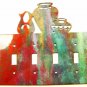 Pueblo Quadruple Light Switch Cover Plate by Steel Images USA 030515A