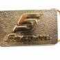 SNAP-ON 24kt Gold & Silverplate Solid Brass Belt Buckle By BTS 121514