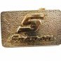 SNAP-ON 24kt Gold & Silverplate Solid Brass Belt Buckle By BTS 121514