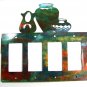 Pueblo Pottery Quadruple Rocker Outlet Cover Plate by Steel Images USA 051315