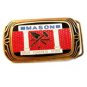 1983 Masons Brick Concrete Stone Solid Brass Belt Buckle