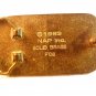 1983 Masons Brick Concrete Stone Solid Brass Belt Buckle