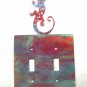 Lizard Salamander Double Light Switch Cover Plate by Steel Images USA 030315VV