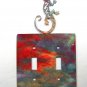 Lizard Salamander Double Light Switch Cover Plate by Steel Images USA 030315VV