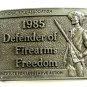 NRA 1985 Defenders of Firearms Freedom Belt Buckle 10312013